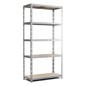 Étagère métallique 180x90x40 cm robuste et polyvalente avec 5 étagères
