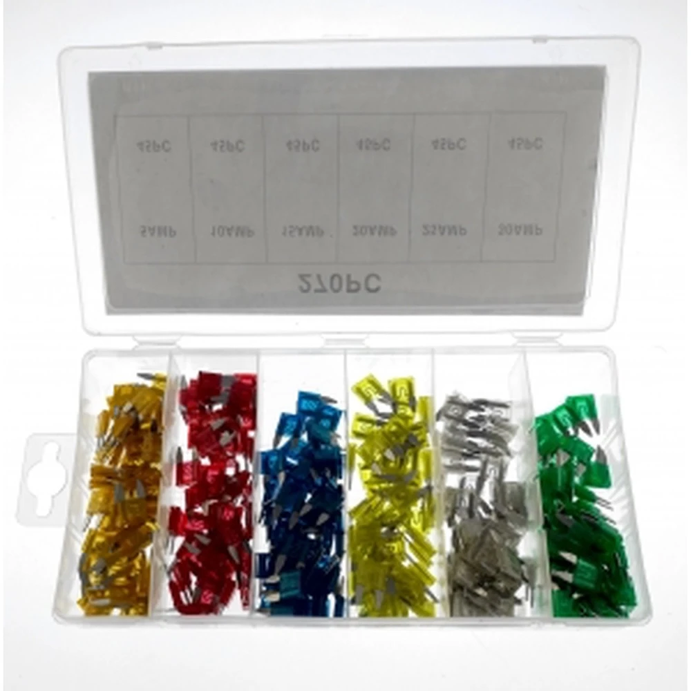 Boîte kit 270 mini fusibles pour voiture avec 6 valeurs