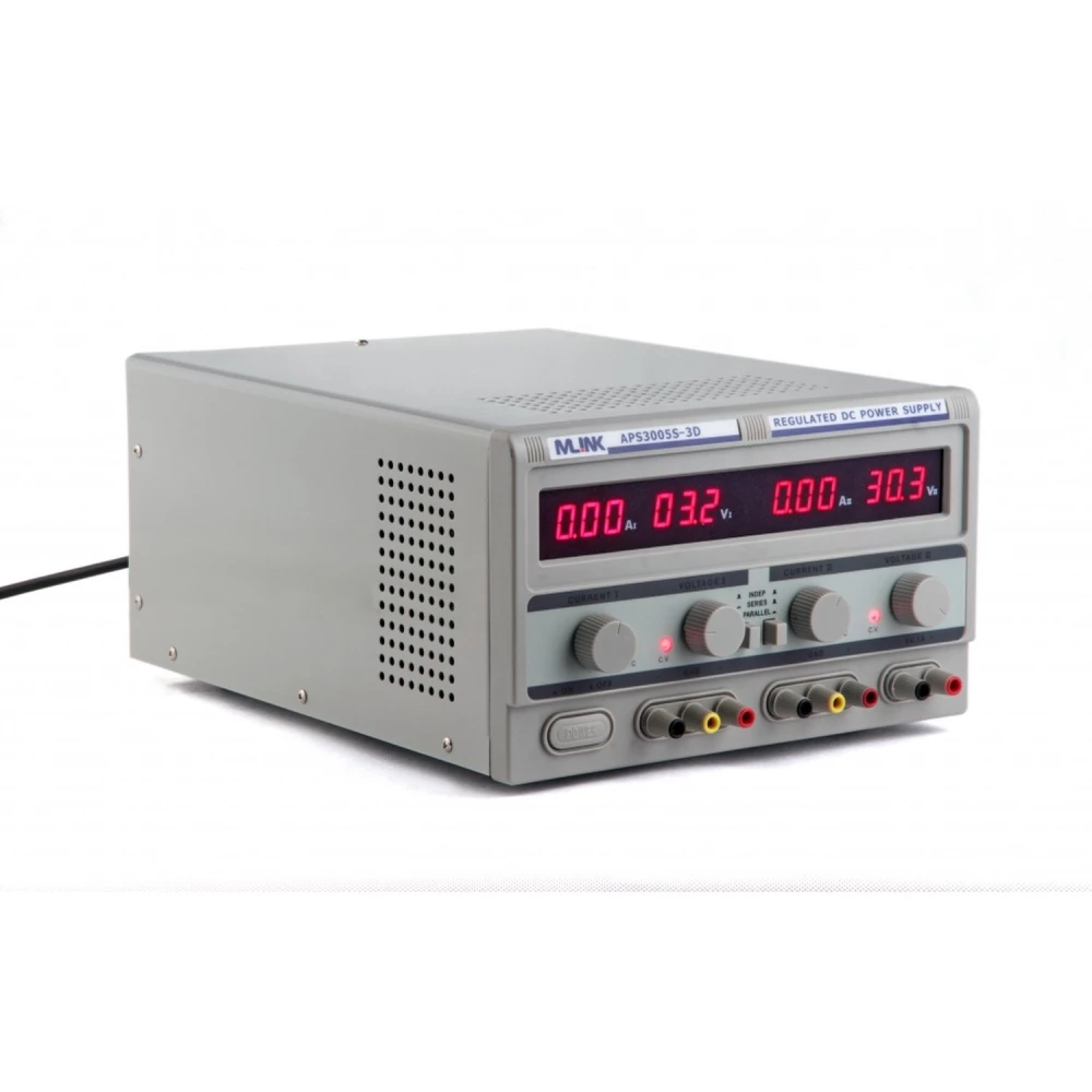 Alimentation de laboratoire réglable triple sortie Mlink APS3005S-3D