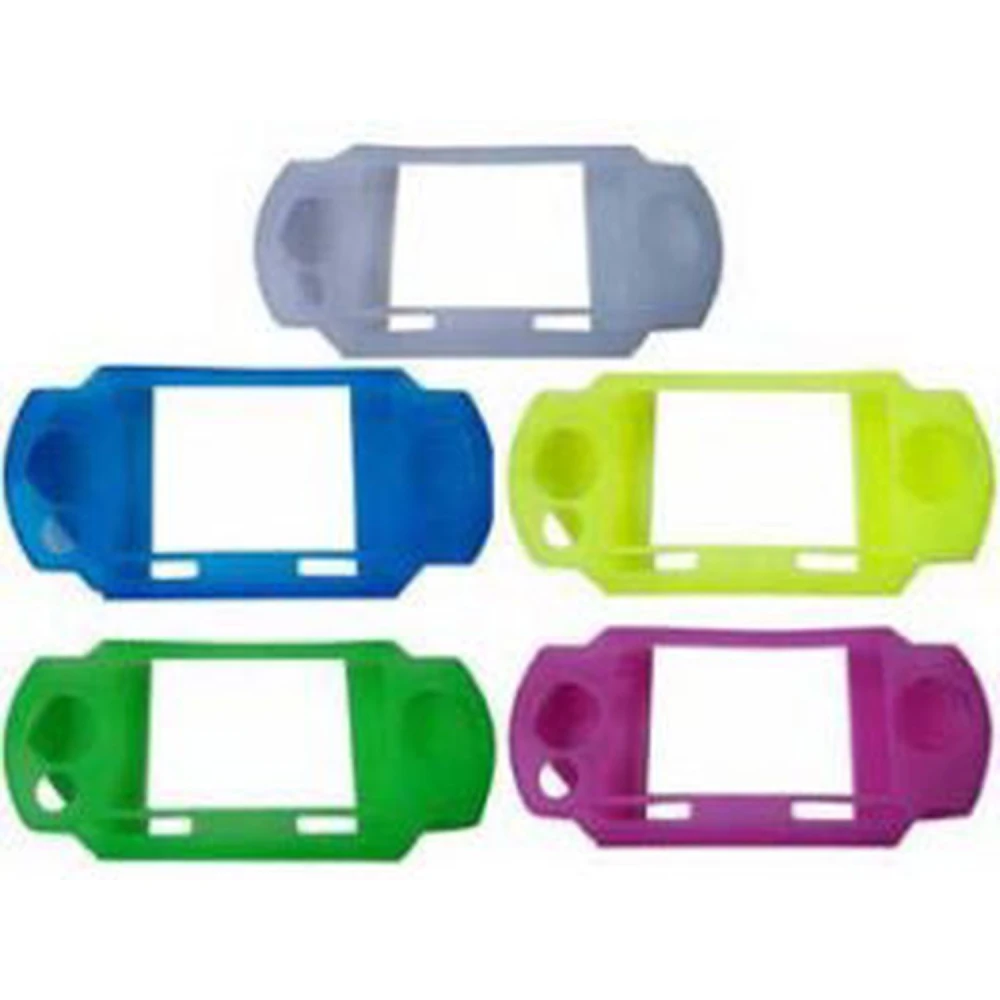 Coque silicone anti-choc pour PSP rose - protection et style