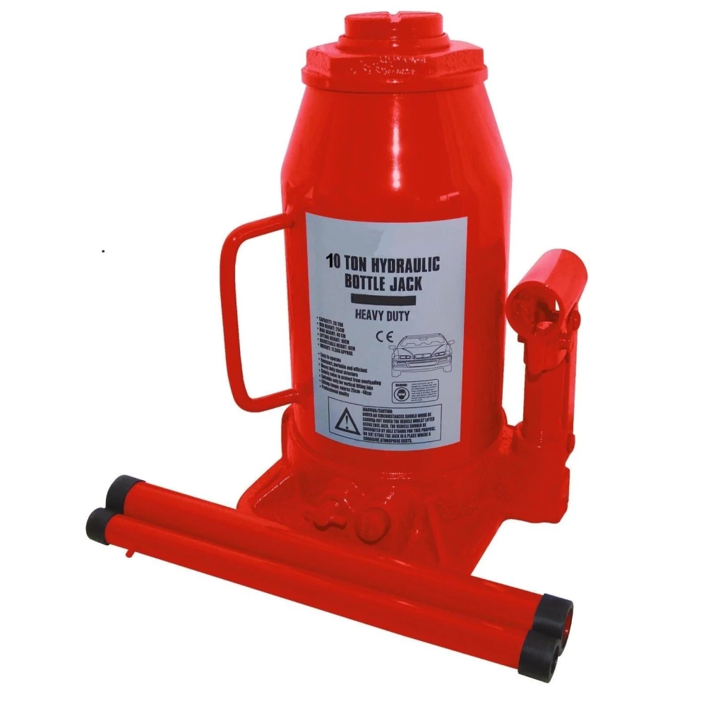 Cric hydraulique bouteille 10 tonnes pour véhicule, caravane et bateau