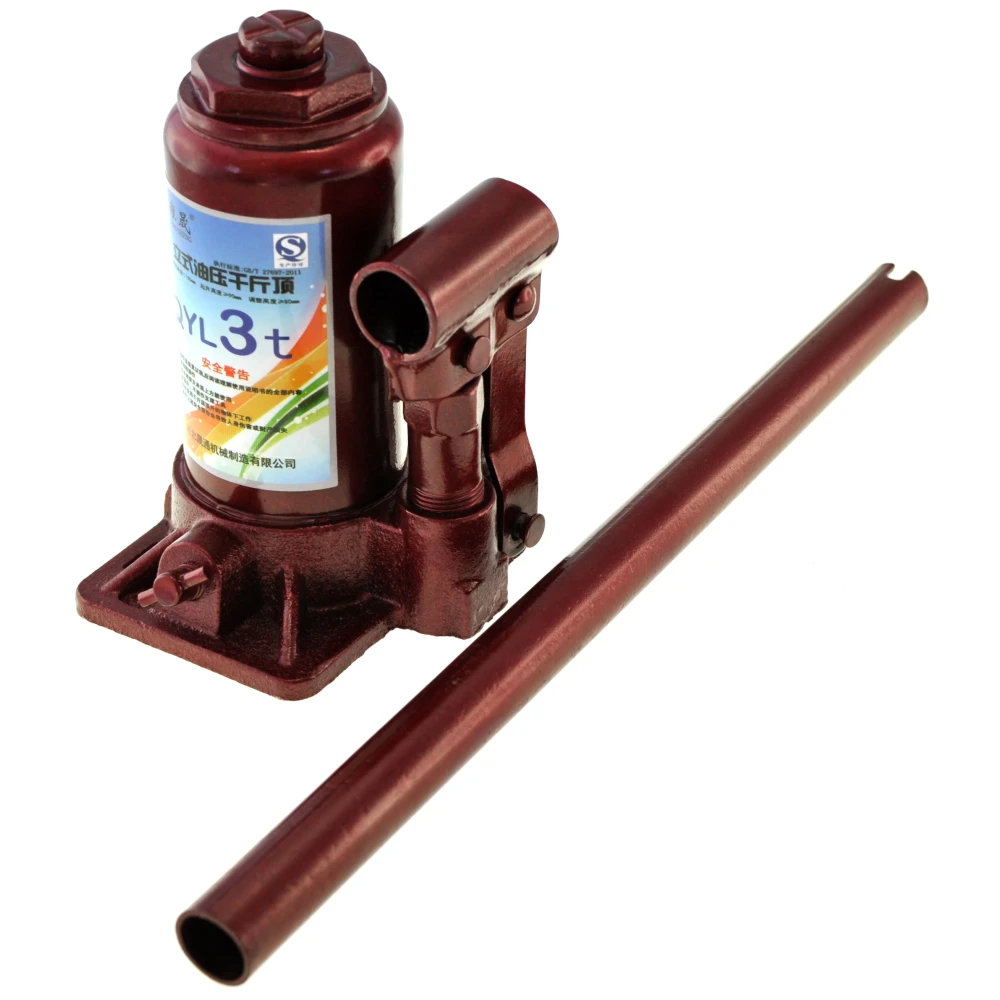 Cric hydraulique bouteille 3 tonnes pour voiture, caravane et bateau