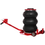 Cric pneumatique 3 tonnes triple coussin d'air gonflable Heavy Duty pour voitures