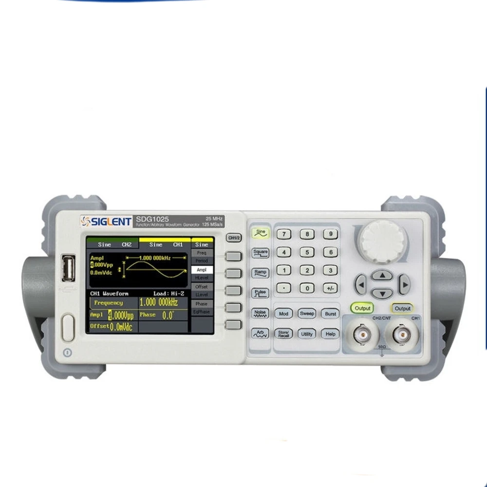 Générateur de fonctions arbitraire Siglent SDG1025 25MHz pour applications électroniques