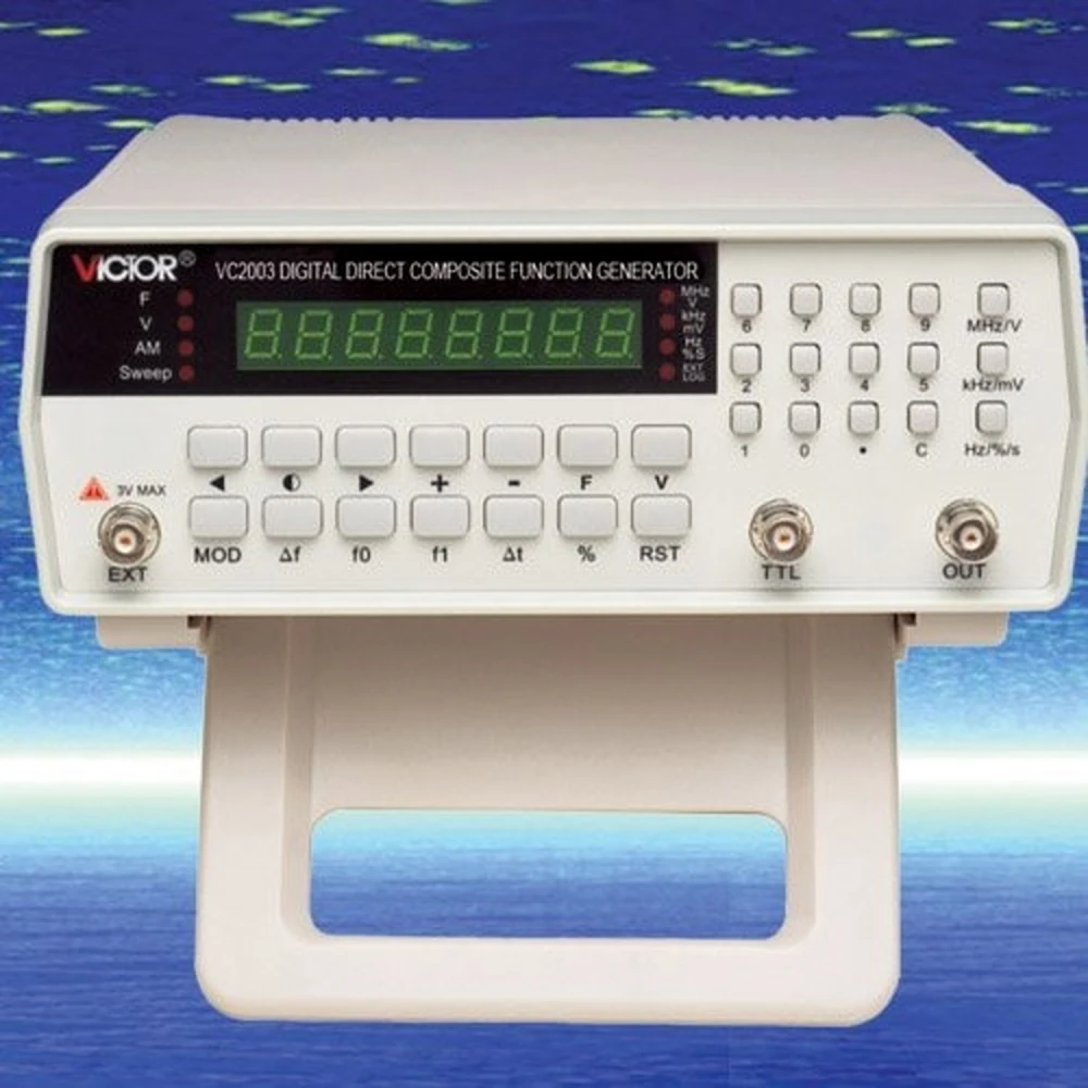 Générateur de fonctions Victor VC2003 : signal précis jusqu’à 3MHz