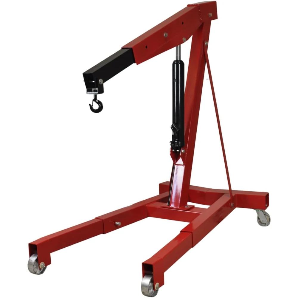 Grue d’atelier hydraulique 3 tonnes pour levage de moteurs et machines lourdes