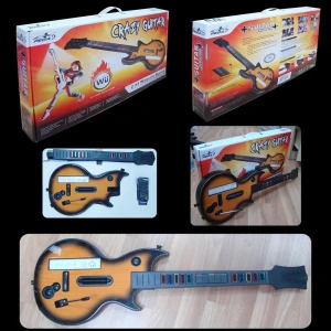 TSX TOOL Guitare sans fil Wii Crazy Guitar pour jeux musicaux compatibles