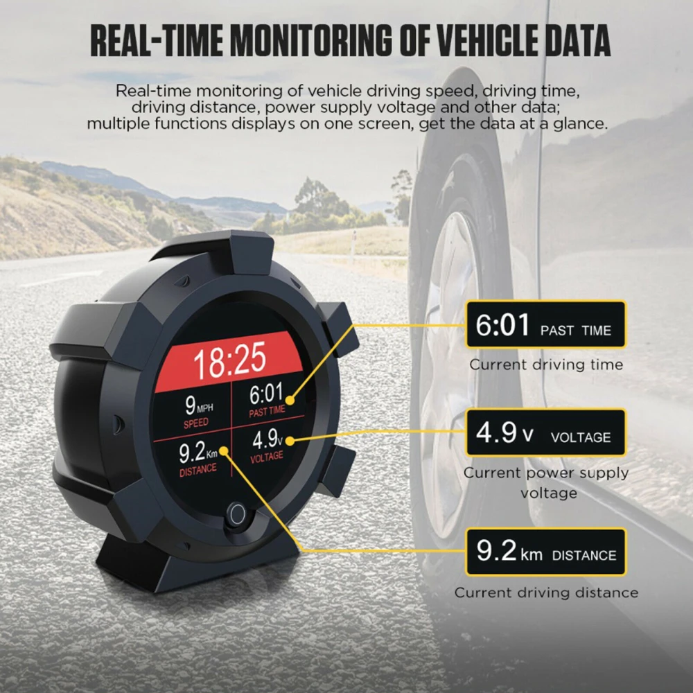 Inclinomètre multifonction Autool X95 avec GPS