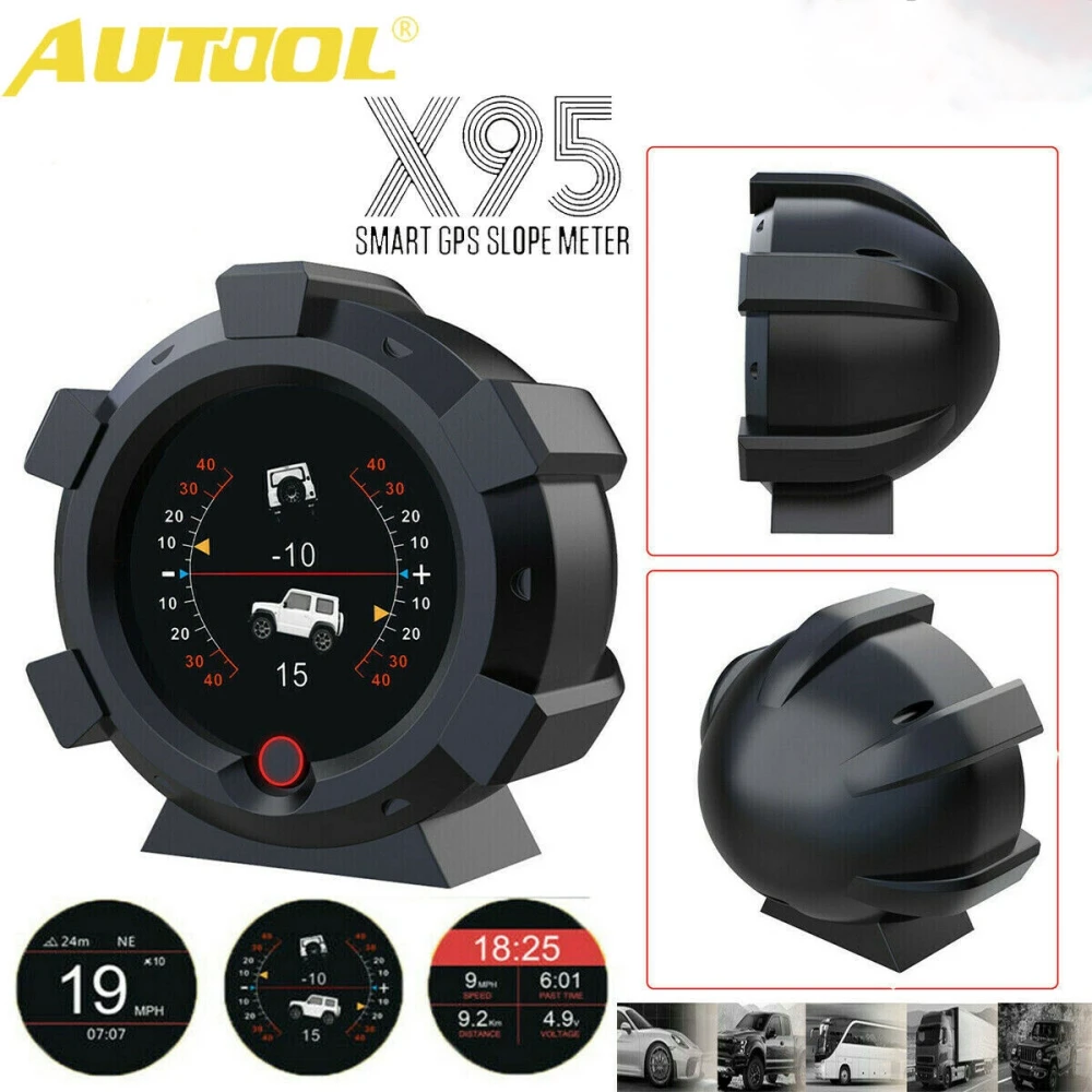 Inclinomètre multifonction Autool X95 avec GPS
