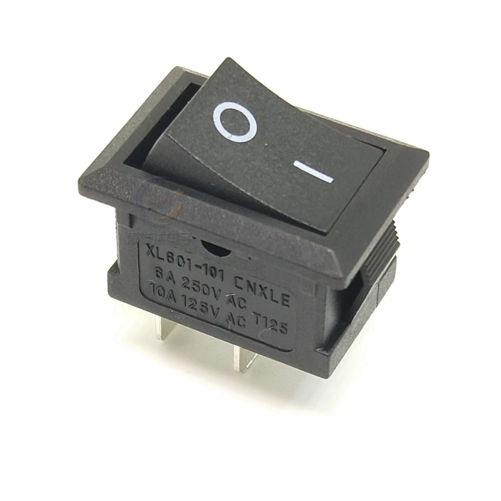 Interrupteur à bascule XL601 noir - compact et facile à installer