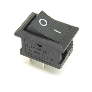 Interrupteur à bascule XL601 noir - compact et facile à installer