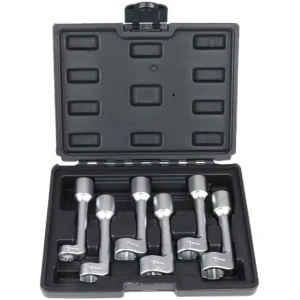 Jeu de 6 douilles ouvertes pour injecteurs de carburant 12,14,16,17,18,19 mm