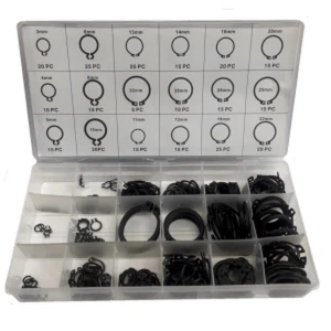 TSX TOOL Jeu de circlips Seeger - Pack de 300 rondelles et anneaux de retenue métalliques