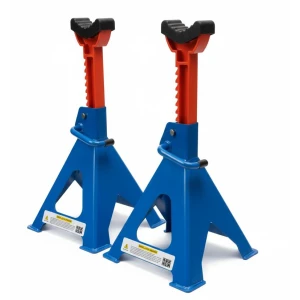 Jeu de 2 chandelles 6 tonnes avec double sécurité et patin caoutchouc