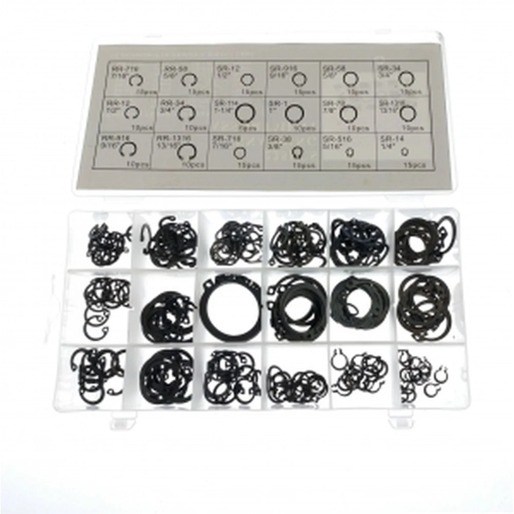 Jeu de circlips Seeger 225 pièces - Pack d’anneaux de retenue TSX TOOL