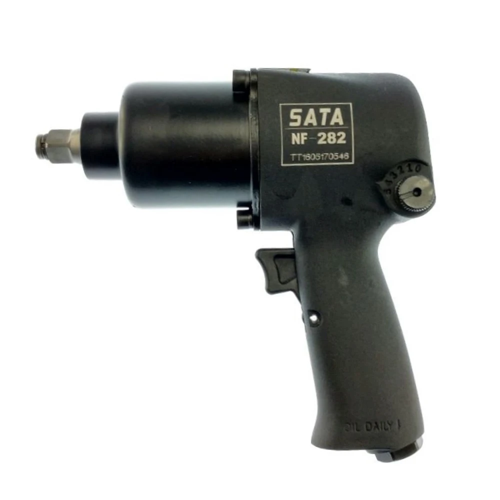 Pistola de impacto SATA Mod-NF282 con alargador y vasos de acero cromo-vanadio