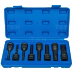 Jeu douilles Torx à choc 1/2 T30-T80 - 8 pièces TSX TOOL