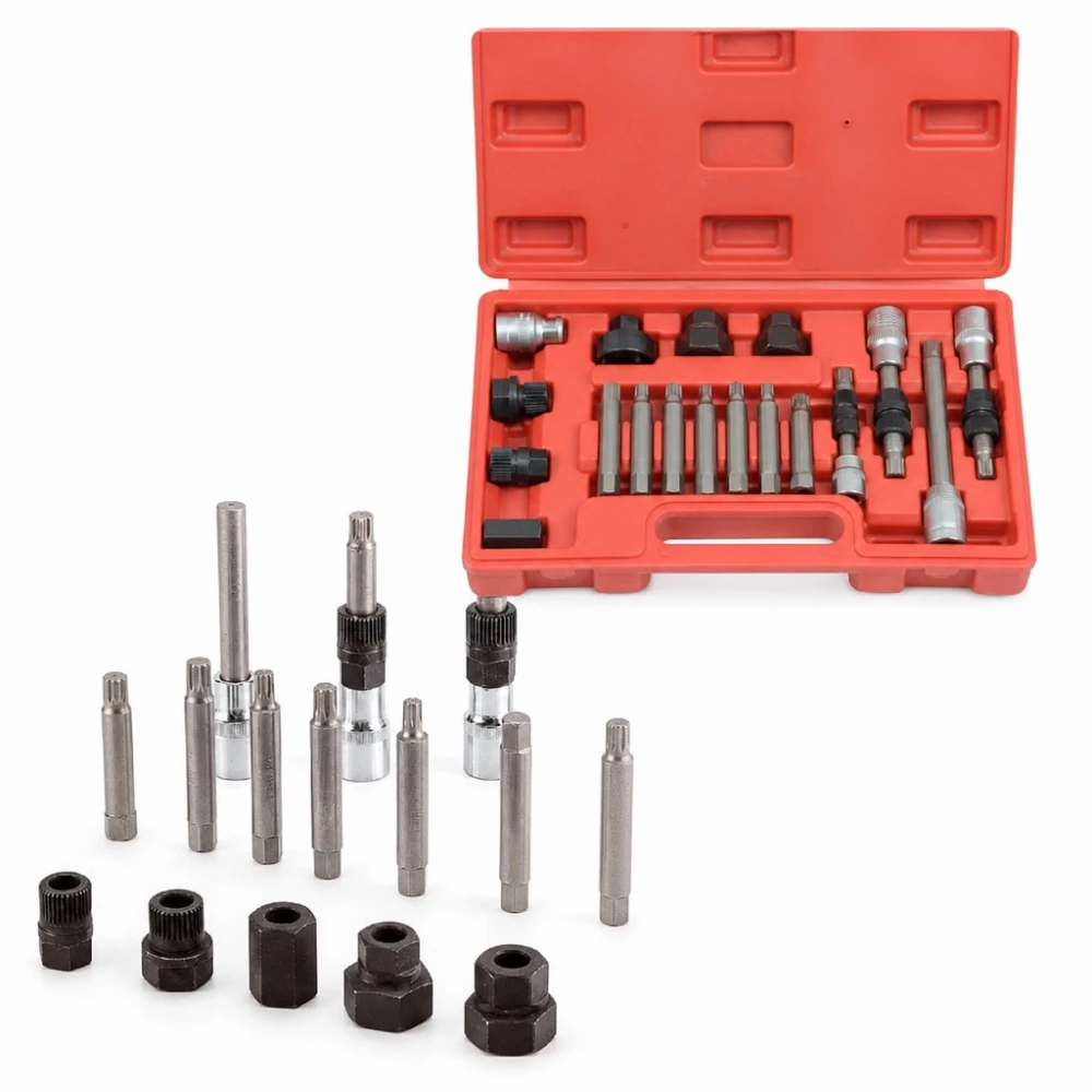 Kit 18 pièces démontage poulies débrayables d'alternateur (OAP / OAD)