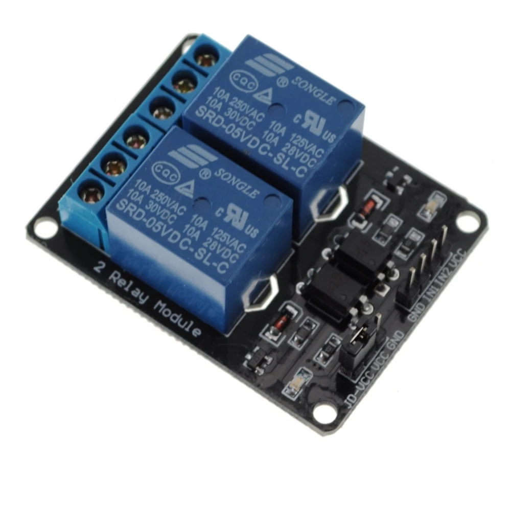 Kit 2 relais 5V pour Arduino - Module 2 canaux compatible Arduino