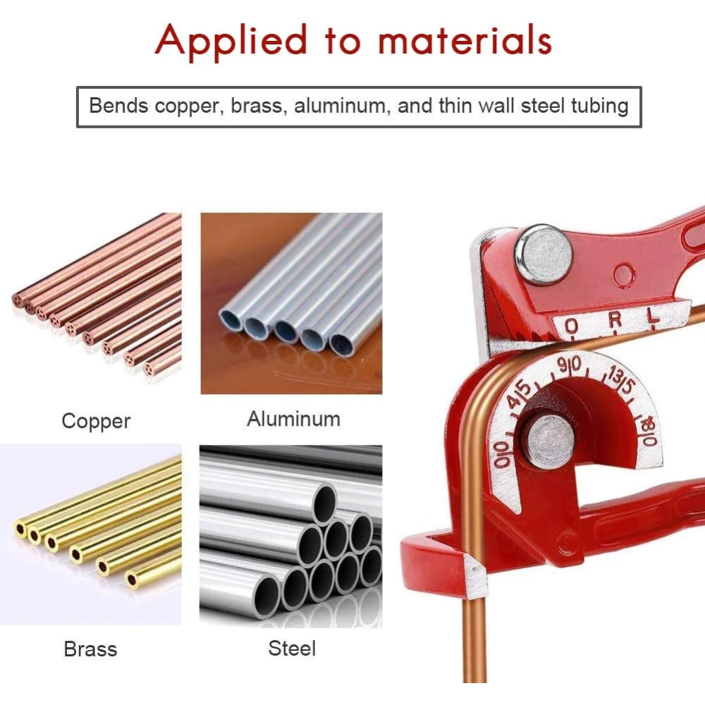 Kit d’évasement et cintreuse de tubes 45 degrés pour cuivre, acier inoxydable et aluminium