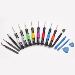 Kit d'outils d'ouverture téléphone mobile 16 en 1 pour réparation Apple