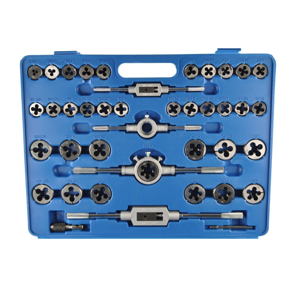 Kit tarauds et filières métriques 110 pièces TSX TOOL - Jeu professionnel