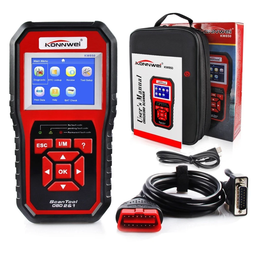 KW850 OBD2 Scanner : lecteur de codes et outil de diagnostic Konnwei