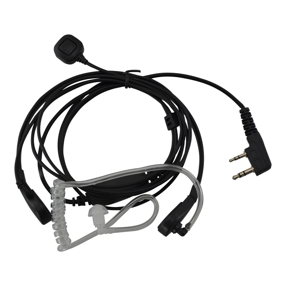 Laryngophone pour talkie-walkie Baofeng double pin avec Velcro et PTT