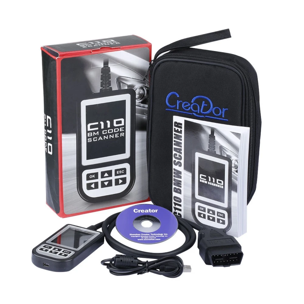 Lector de códigos C110 para BMW con pantalla y botones