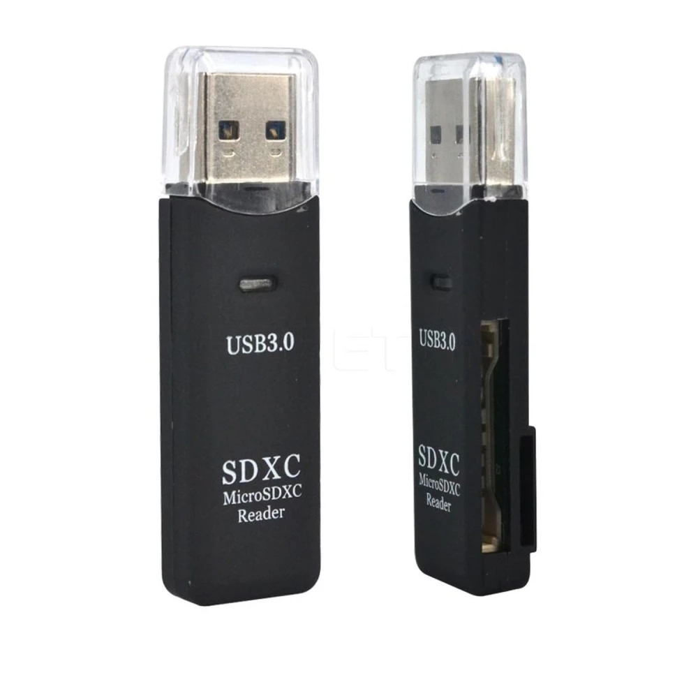Lecteur USB 3.0 pour cartes SD, SDXC, MicroSD et MicroSDXC compatible avec tous les systèmes