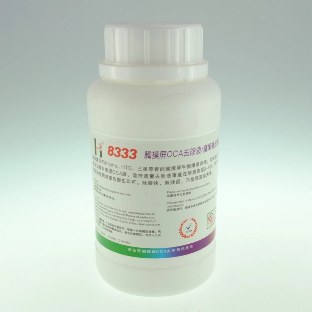 Liquide nettoyant colle OCA 8333 250 ml pour réparation d’écrans LCD