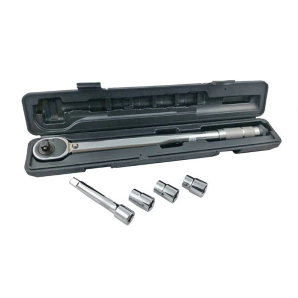 Clé dynamométrique 1/2'' 28-210 Nm avec rallonge et 3 douilles TSX TOOL