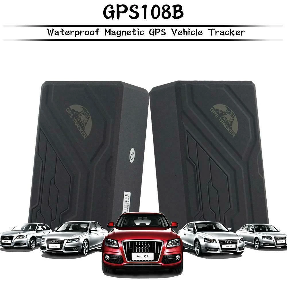 Localisateur GPS batterie longue durée pour voiture TK108B avec alarme SOS et base magnétique
