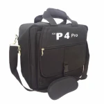 Bolsa de viaje para PS4 Pro mostrando el bolsillo principal protector