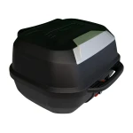 Top case moto 47L - Coffre universel amovible avec serrure et dossier