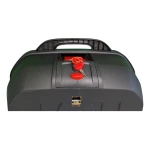 Top case moto 47L - Coffre universel amovible avec serrure et dossier