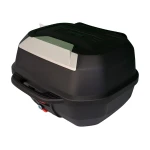 Top case moto 47L - Coffre universel amovible avec serrure et dossier