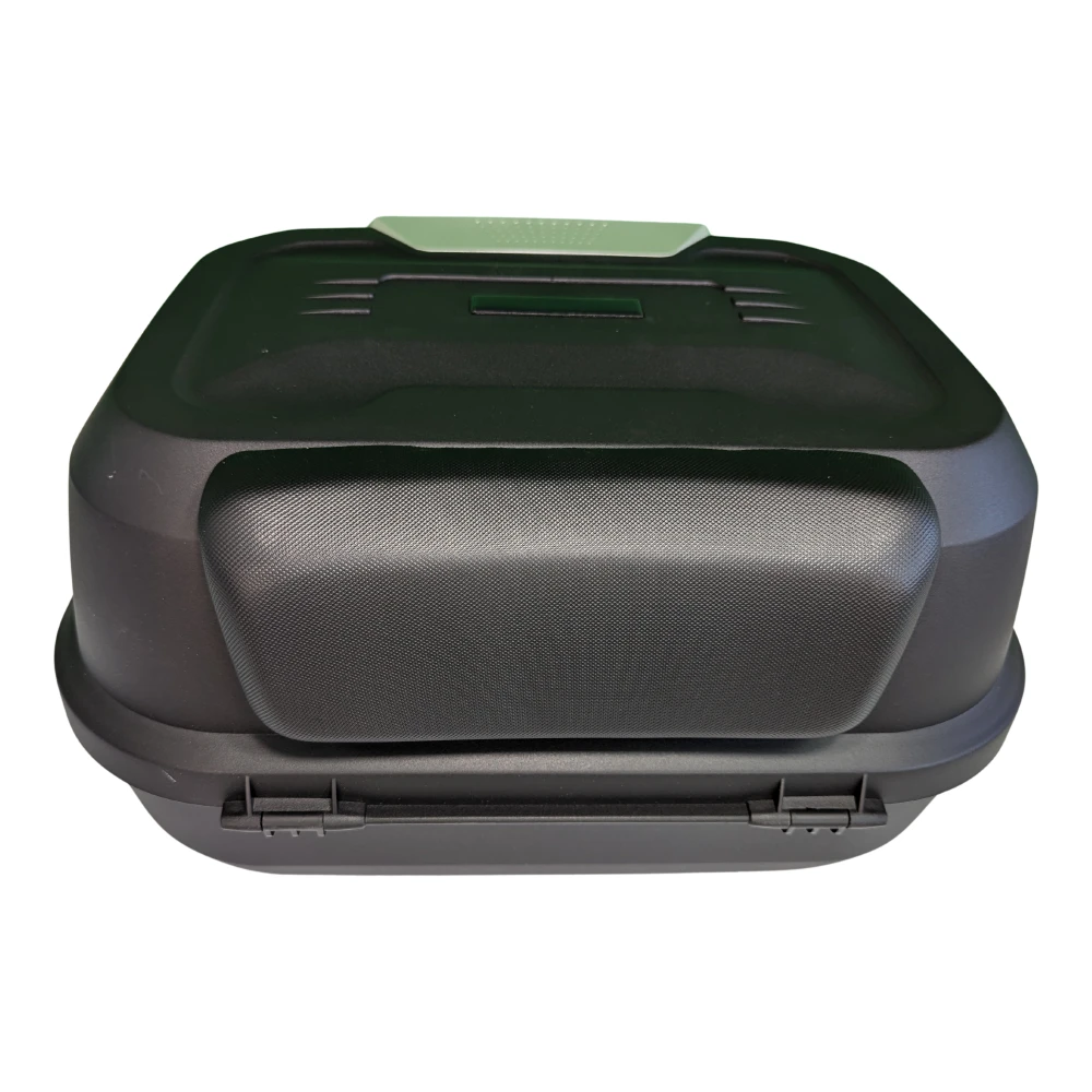 Top case moto 47L - Coffre universel amovible avec serrure et dossier