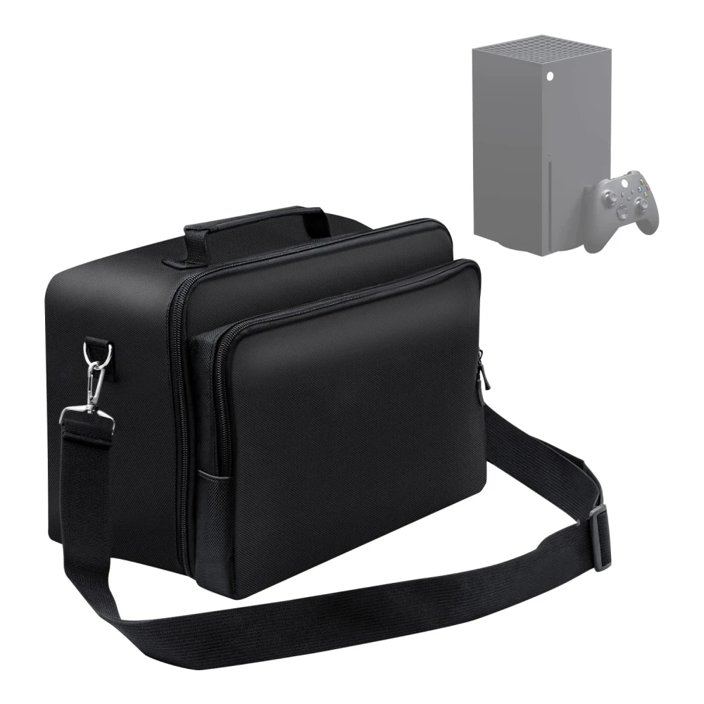 Sac de transport pour Xbox Series X avec housse de protection et espace accessoires