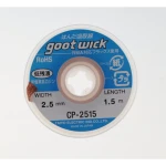 Tresse à dessouder GOOT WICK CP-2515 de 2,5 mm x 1,5 mètres