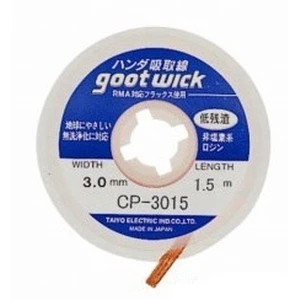 Mlink Tresse à dessouder GOOT WICK CP-3015 pour réparations électroniques professionnelles