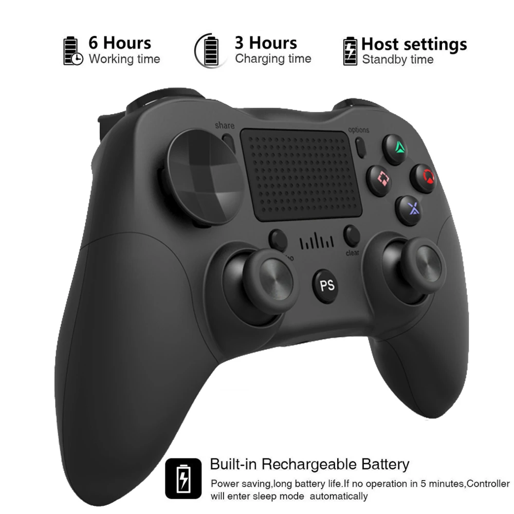 Manette compatible PS4 blanche sans fil DoubleShock 4