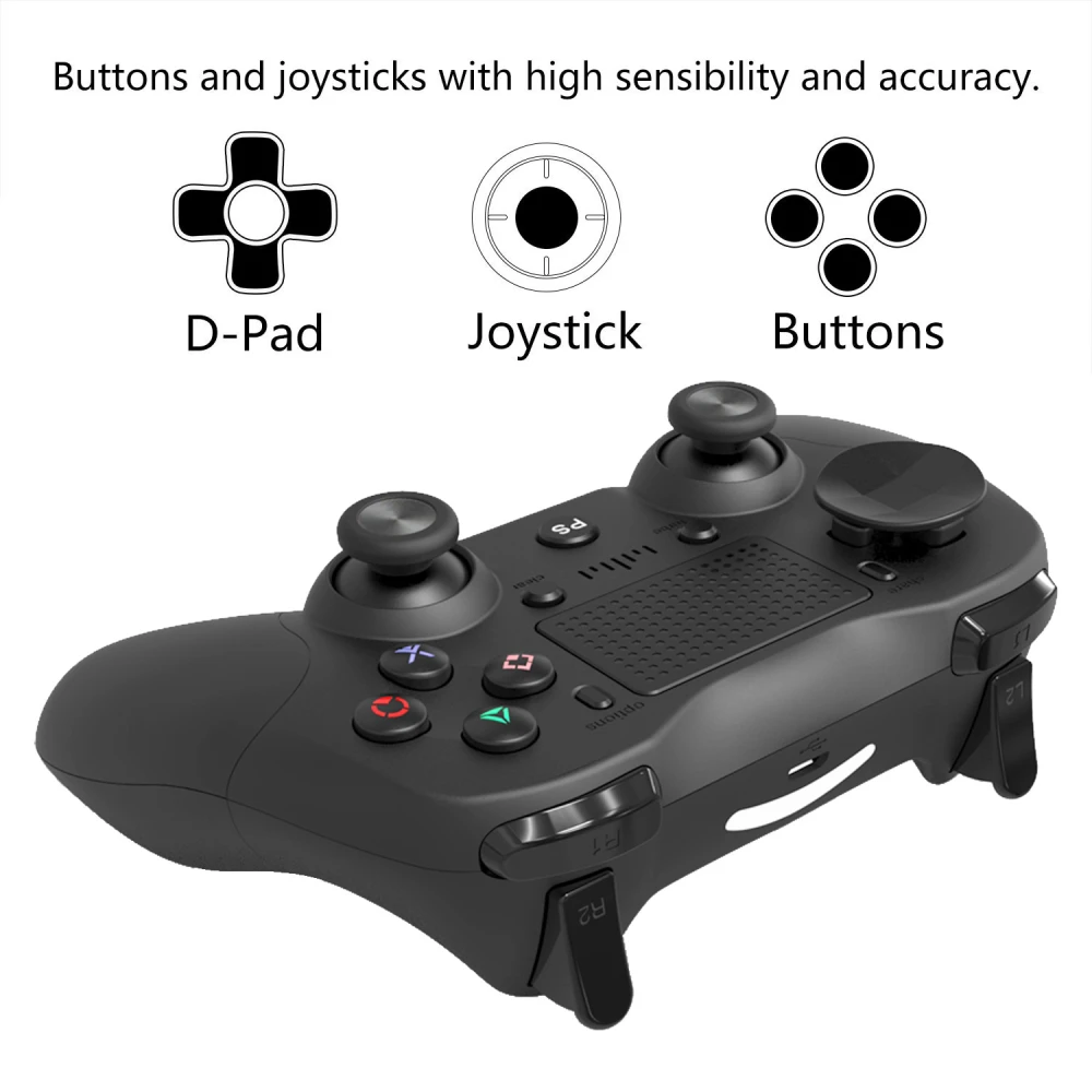 Manette compatible PS4 blanche sans fil DoubleShock 4