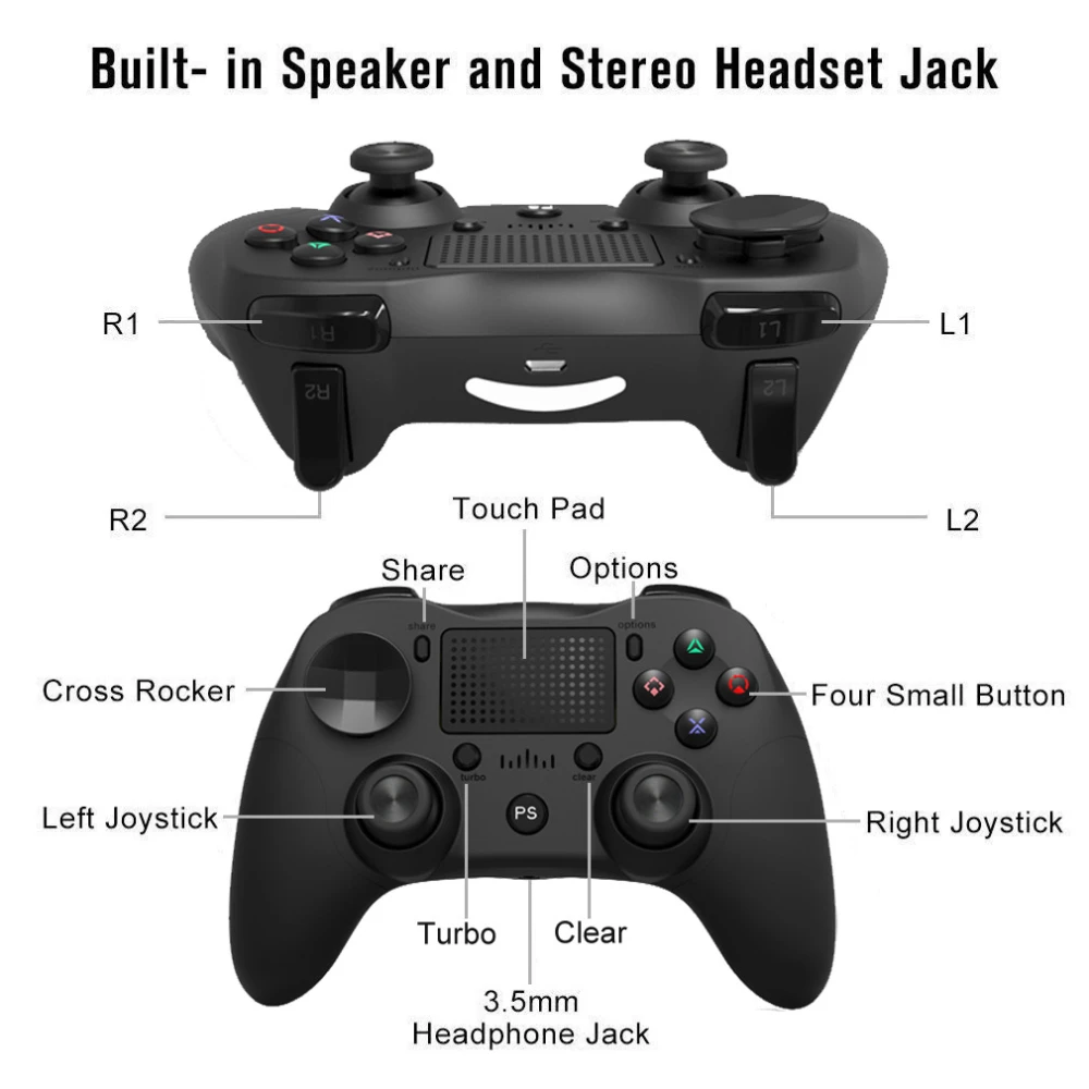 Manette PS4 sans fil noire DoubleShock 4 pour PlayStation 4