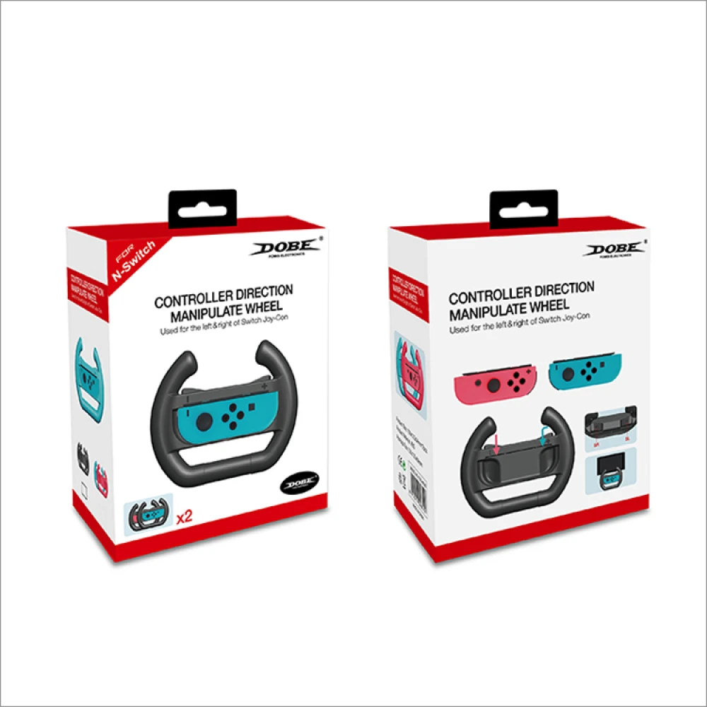 Volant de direction pour Nintendo Switch Joy-Con Dobe Twin Pack