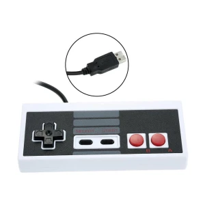 satkit Manette Nintendo NES USB pour PC - Contrôleur rétro USB pour Windows et Mac