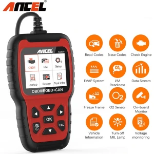 ANCEL Valise diagnostic Ancel AS500 OBD2 Scanner pour véhicules
