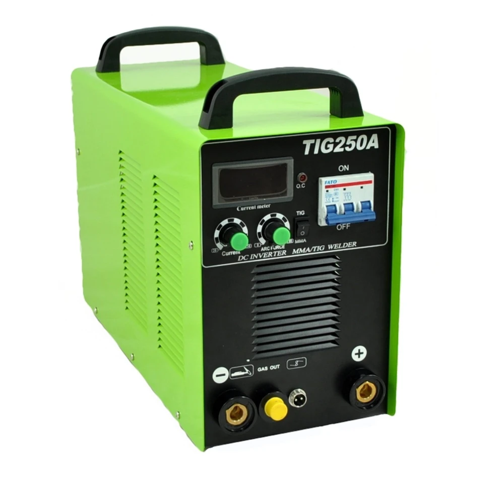 Vista lateral de la Maquina Soldadura Inverter TIG 315 DC con MMA mostrando ventilador y controles