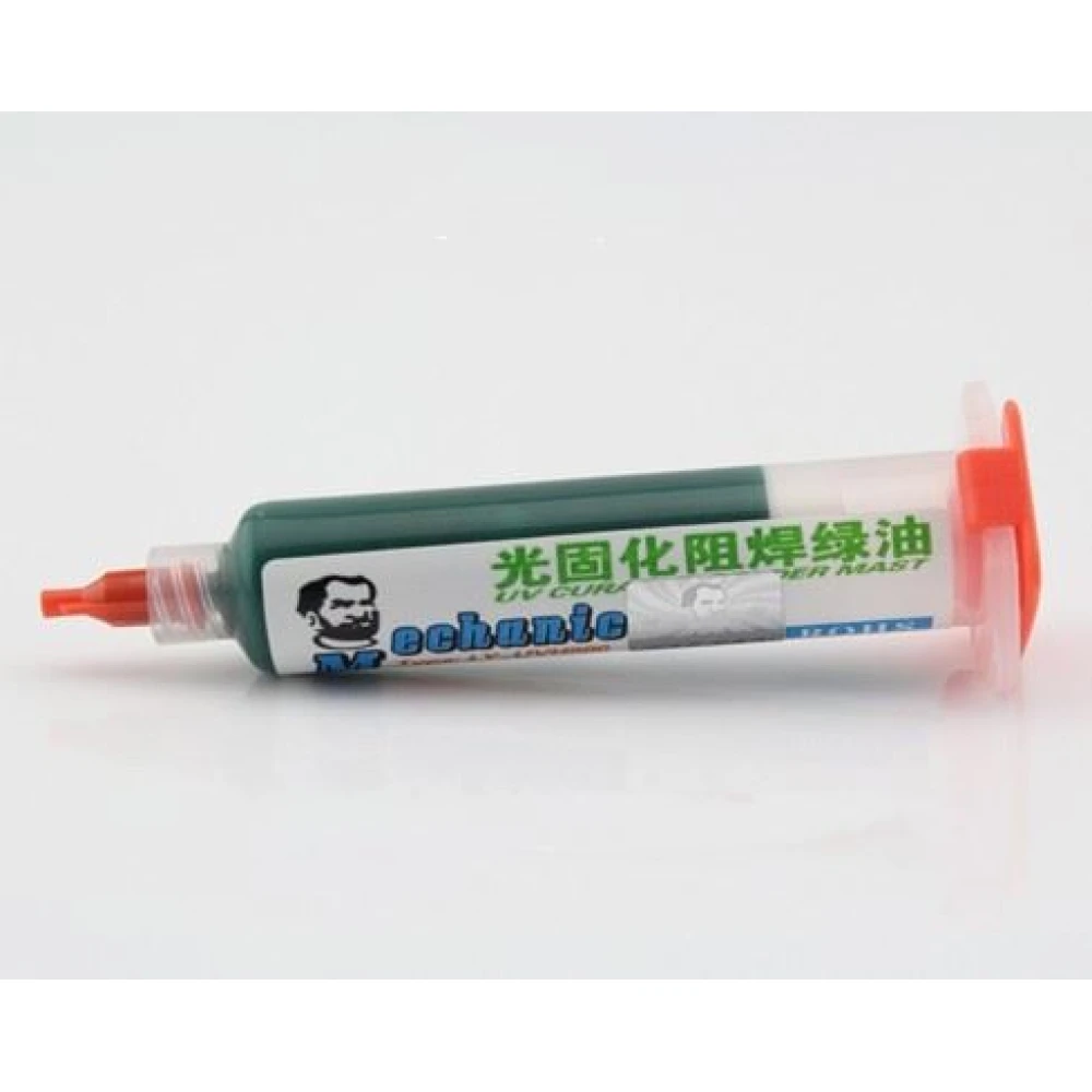 Masque de protection PCB Mechanic LY-UVH900 en Vert ou Bleu (10cc)
