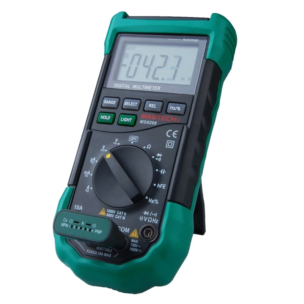 Mastech MS8268 multimètre numérique autorange avec écran LCD rétroéclairé